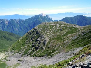 地蔵尾根に向かう