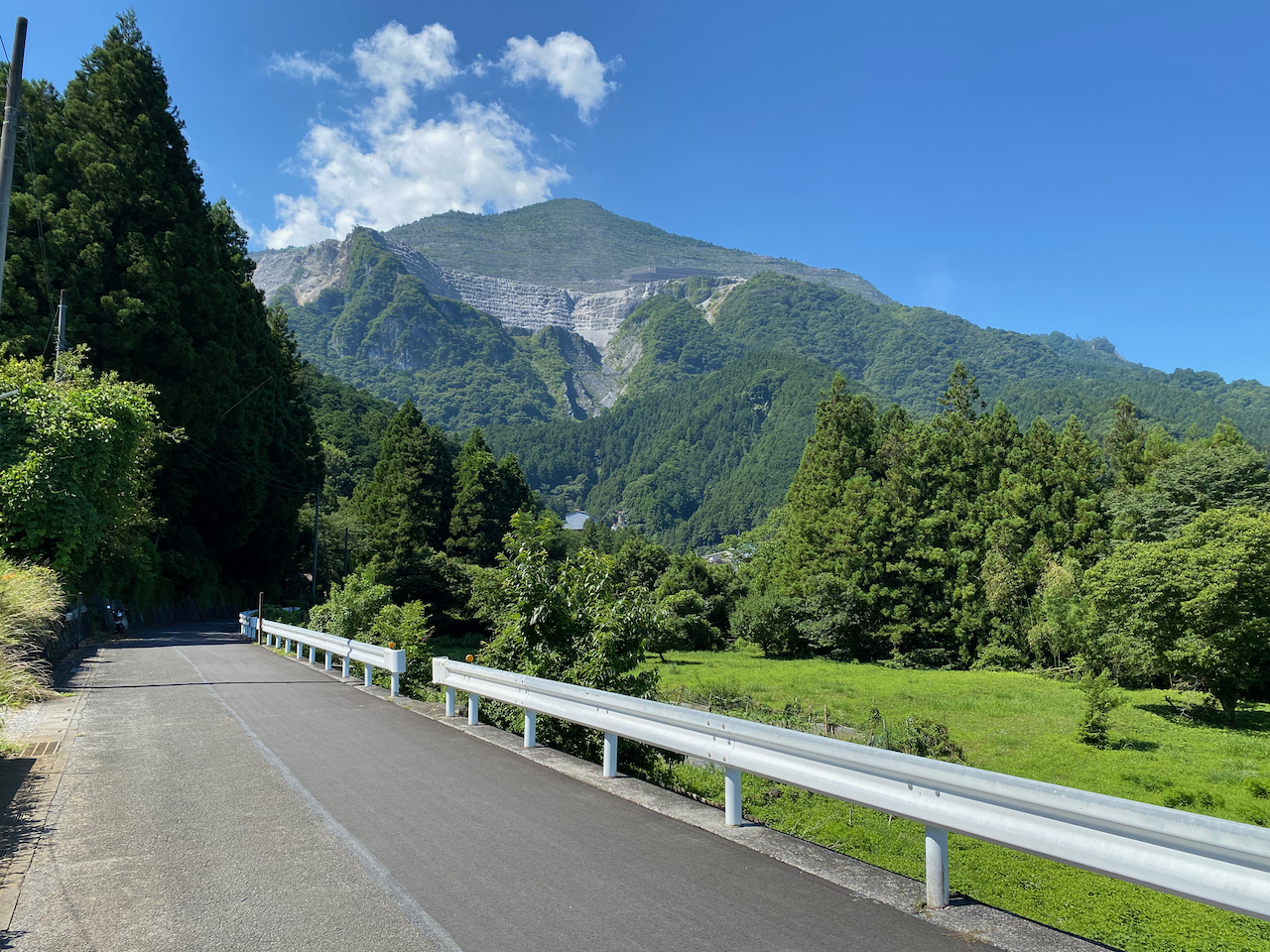 国道から離れて生川沿いへ